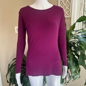 VENUS Rich Plum Long Sleeve Top